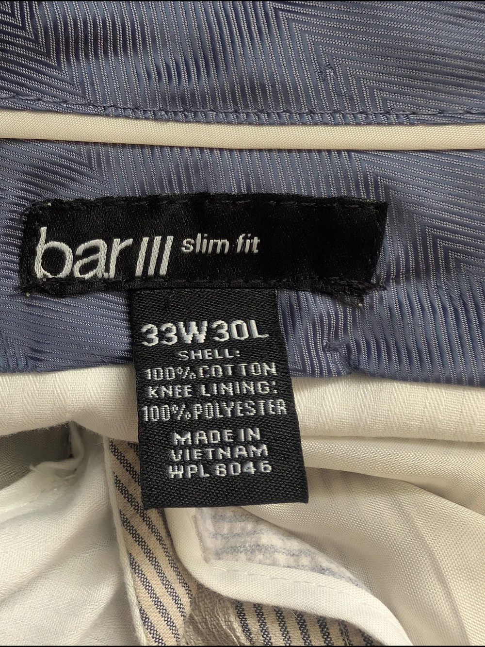Bar III Slim-Fit Seersucker Suit Pants